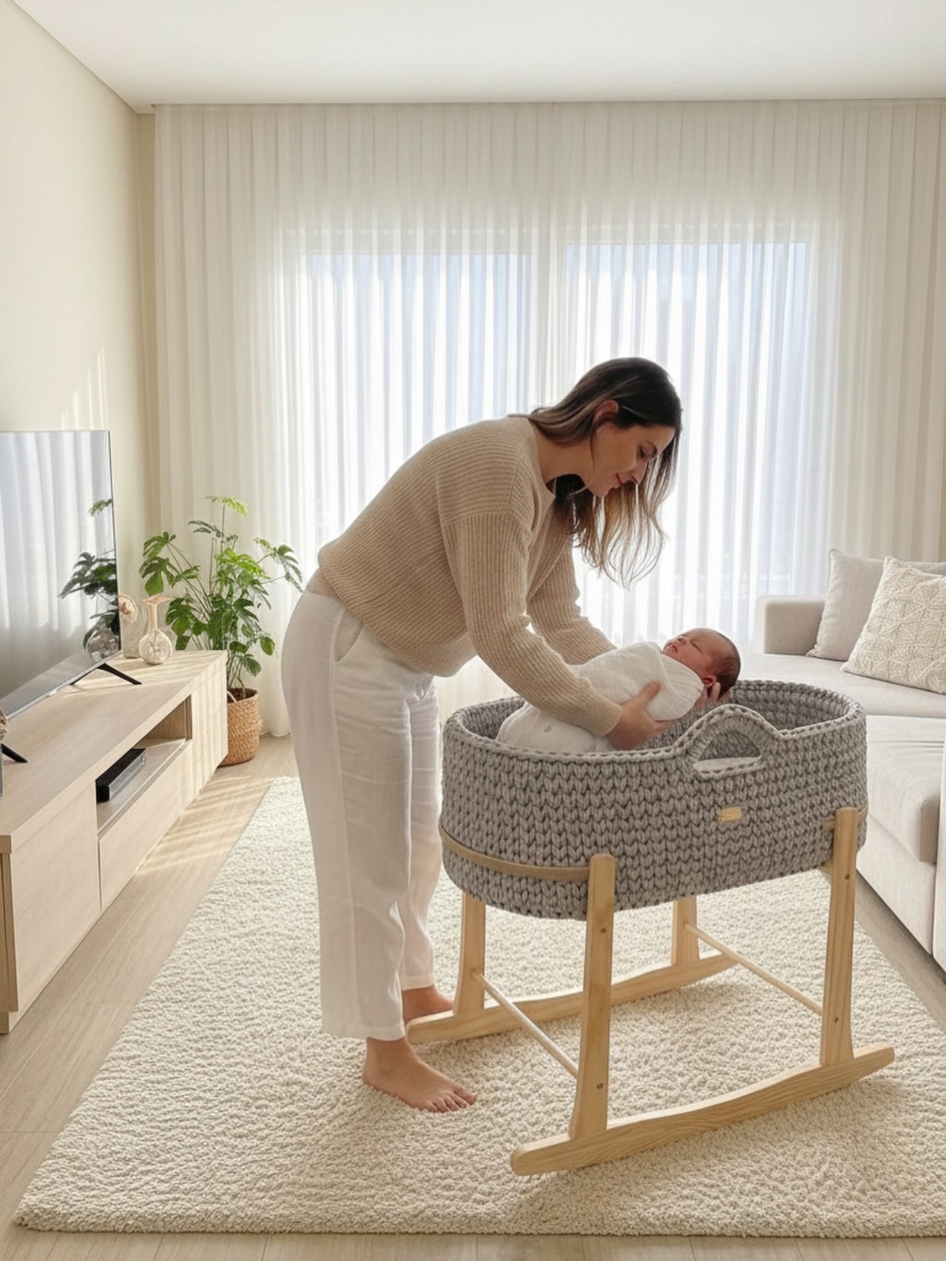 Berço Moisés | Cinza